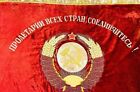 Soviet Flag Original Banner Of The Ussr Workers Of All Countries  Unite