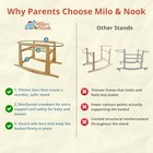 Baby Moses Basket Stand   Solid Pine Wood Structure  Sturdy   Safe 