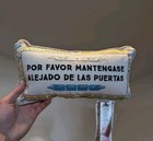 New    disney Park 2026 Wdw Monorail Por Favor Mantengase Embroidered Throw Pillow