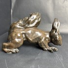 Vintage Bronze Squirrel Life Size Sculpture