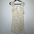 Nwt Free People Like A Lady Cream Fruit Mini Dress Size L Women