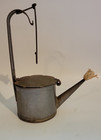 Antique Primitive Mining Teapot Style Wick Oil Fat Lamp Betty Lamp