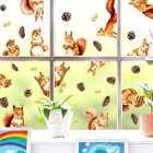 Window Stickers Funny Wall Stickers Funny Animal Window Decals Cute Squirrel