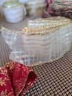 Lot Vintage Victorian Style Ribbon Trim Lace Fabric