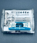 Vintage Gillette Fat Boy Adjustable 1-9 De Safety Razor Set In Case E4 1959