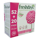 Freshdays Normal Scented Pantyliners  72 Pads   Natural Cotton Feel daily Liners