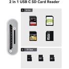 2in1 Micro Sd tf Dual Slot Memory Card Reader For Iphone Ipad Camera Adapter Lot