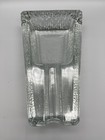Blenko Clear Textured Glass Cigar Pipe Ashtray Holder Rest Heavy Vtg Mcm