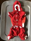 Merry Christmas Dog Hoodie Clothes Cosplay Winter Elk Coat Pet Jacket Outfit New