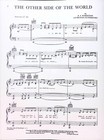 Other Side Of The World Sheet Music White Nights Gregory Hines Baryshnikov 1985