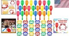 Delightful 48-piece Musical Instrument Set  Tambourines   Maracas Included