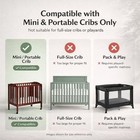 Portable Mini Crib Mattress 2-in-1 Breathable 38x24x3 White Br-24 Dream