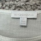 Beyond Yoga Women s Xs White Waffle Knit Tee Athleisure Minimalist Clean Girl