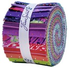 Free Spirit - Tula Pink Glowy - Print Purple 2 5 Inch Mini Design Roll