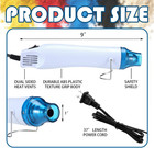 Embossing Kit With Heat Tool Bundle  8 Colored Shimmer Powders  Ink Pad  Pen