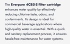 Everpure 4cb5-s Ev9617-21 Commercial Beverage Filter Cartridge 5 Micron Chlorine
