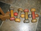 Antique Wooden Pull Behind Child s Toy