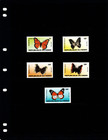  12 15 Scott Value - 1983 Niger Butterflies Saharan Africa Cv Mnh Nh Umm