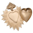 Milagro Heart Wall Ornament Ex Voto   Beautiful Sacred Heart Home D  cor   Gre   