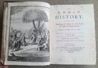 1745 The Roman History By N  Hooke  8 Large Folding Maps  Leather Binding