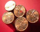 Rare 5x 1971 First Issue Sealed Mint Rolls Of 50x Unc 1 2p s - 250x Coins