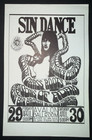 Sin Dance Grass Roots Big Brother Family Dog Concert Handbill 1966 Wes Wilson