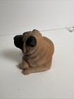 Tara 1985 Shar-pei Figurine Laying Down     Vintage Resin Dog Statue Made In Usa