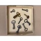 Mixed Antique Skeleton   Clock Keys Sampler Lot Of 9