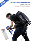 Portable Backpack Laser Cleaning Machine   metal Wood Oil Paint Rust Graffiti