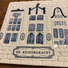Keizergracht Tile Vintage Handpainted Delft Blue Made In Holland Dutch Trivet