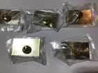 Usps I Love  Excellence Stamp 22 Cent Enamel Gold Plate Trim   lot Of 5 