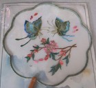 New Never Opened Embroidery Fan Ancient Silk 