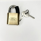 Vintage Ford Brass Padlock With Original Ford Keys   2 Keys  Excellent Condition