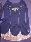 Gaelic Celtic Dance Costumes Black Dress Metallic Foil Underskirt Ch ladies