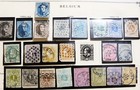  1 - 1850-1920 Belgium 2 Scott Page Almost Complete 80 Stamp Collection