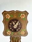 Vintage Miniature Grandfather Clock West Germany Hand Painted A  Taron 7 5   
