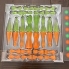 Rare Vintage 2001 Bozart Karim Rashid Pop Art Neon Green   Orange Chess Set