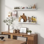 Picture Ledge Shelf For Wall  48 Inches Solid Pine Wood Nursery Book Shelves 3 