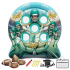 6ft Inflatable Football Target Toss Game - Football Carnival Games Party Green
