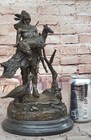 Bronze Marble Statue Indian Native Chief Eagle Bust Sculpture Figure Figurin Art