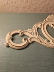 Vintage Architectural Salvage Cast Iron Pediment  Scroll   Shell Design  Gold   