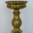 Vintage Solid Brass Pricket Candlestick Holder     12    Tall Heavy