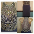 Gorgeous Clarisse Juniors Size 1 Xs Prom Pagent Gown Purple Lavender Dress Beads