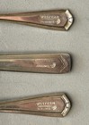 Western Airlines 3-piece Silver Plate Silverware Set - Chief Head Logo By Oneida