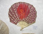 4 Antique Edwardian Sequined Hand Fans Circa 1910
