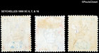Seychelles 1890 Sc 6  7    16 Queen Victoria 8c 10    48c Mhr F vf