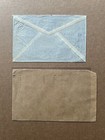 Hong Kong Kgvi Postal History  23-9n  2 Mixed Franking Covers  kgvi  qeii  neat