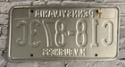 1979 Pennsylvania Mv Motor Vehicle Business License Plate C18-873c