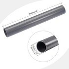 Pvc Rigid Round Pipe 45 2mm Id 50mm Od 0 35m Light Grey High Impact