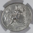 Pamphylia Heracles Ar Tetradrachm Seleucid Cntrmk Silver Coin 212-181 Bc Ngc Vf